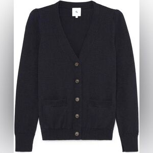 Cashmere and silk G label by Goop signature cardigan w pockets